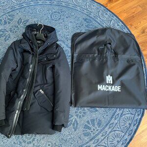 Like New - Mackage Edward 2-in-1 Down Coat Sz 36 (Small) - Black